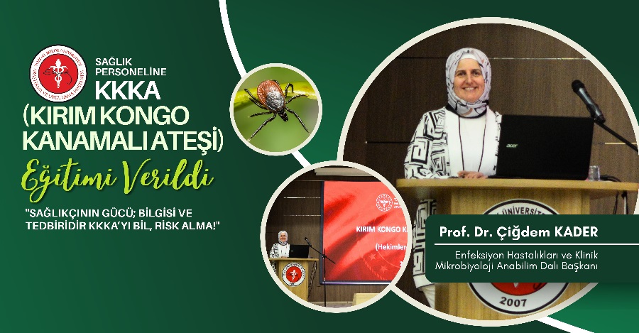 SAĞLIK PERSONELİNE KKKA (KIRIM KONGO KANAMALI ATEŞİ) EĞİTİMİ VERİLDİ