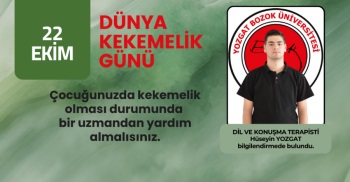 22 EKİM DÜNYA KEKEMELİK GÜNÜ