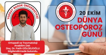 20 EKİM DÜNYA OSTEOPOROZ GÜNÜ