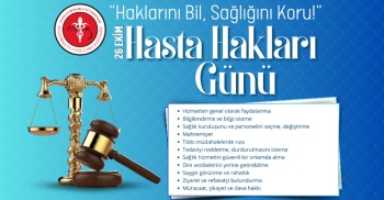26 EKİM  HASTA HAKLARI GÜNÜ