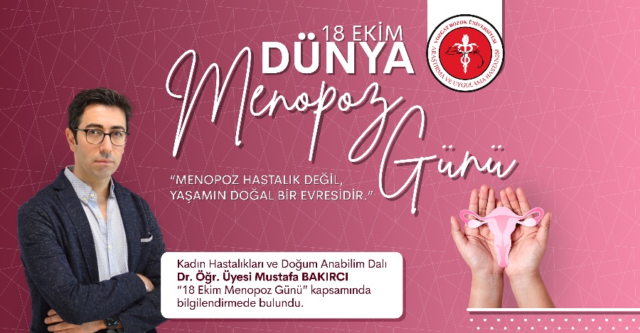 18 EKİM DÜNYA MENOPOZ GÜNÜ