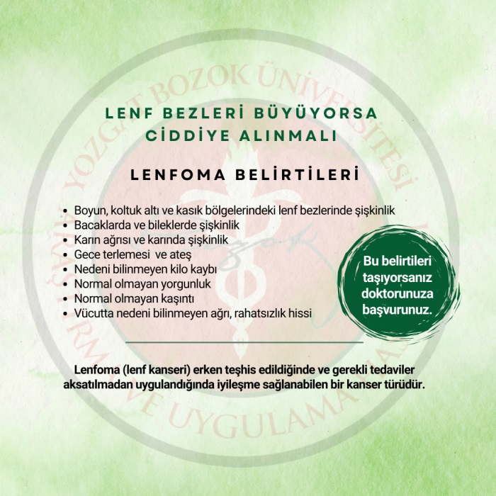 LENFOMA BELİRTİLERİ